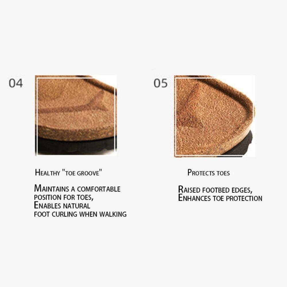 Tongs en liège pour couple d'été - Sandales de plage tendance pour homme, Claquettes décontractées à bout unique pour un usage quotidien et les vacances KWN