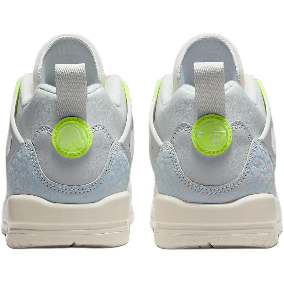 Air Jordan Spizike Low GS Photon Dust Volt Kinder Sneaker Grau Segel Kokosmilch IB4465-025