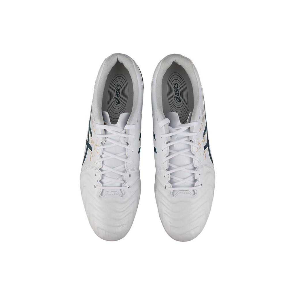 Asics Ds Light Series Ag Round Toe Lace-Up Ag (Rubber Short Stud) Soccer Shoes Men Soccer Shoes White Green 1103A032-105