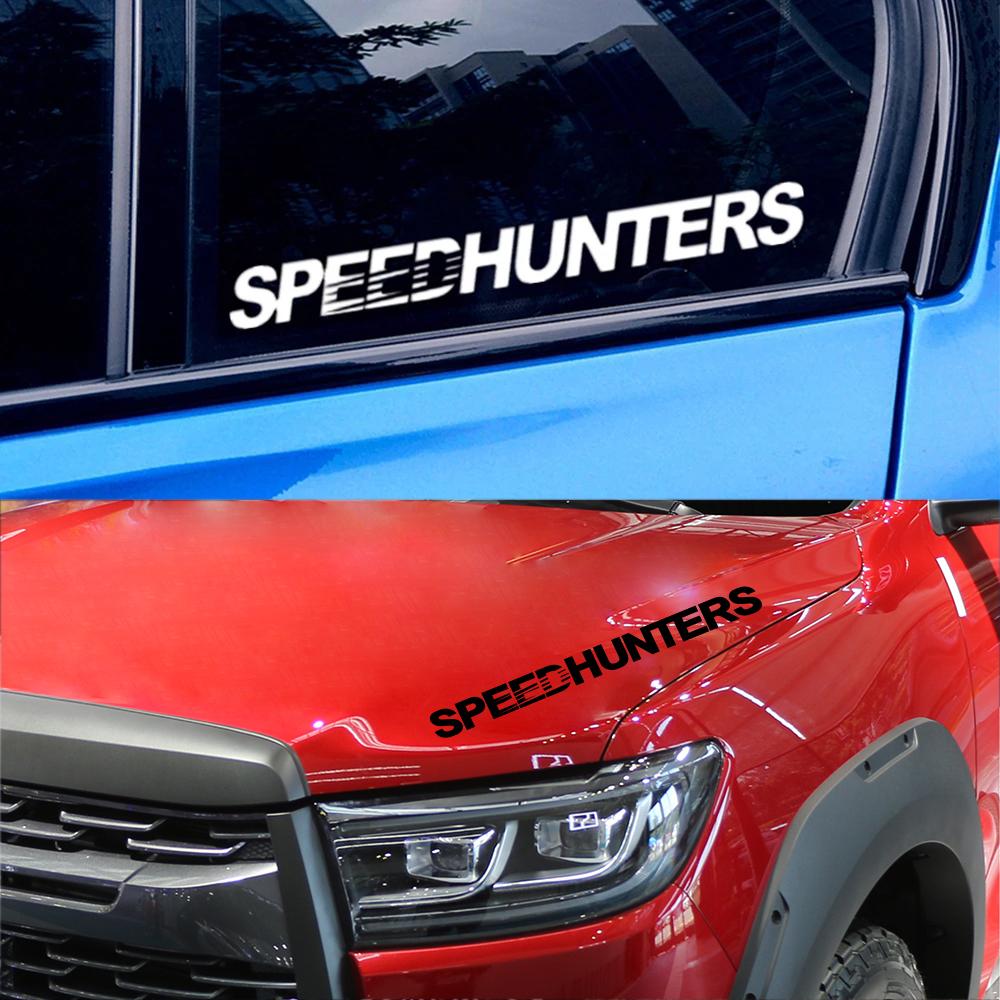 Verschiedene Größen Speed Hunters Grafiken Auto Vinyl Aufkleber Wasserdicht Racing Karosserie LKW Stoßstange Heckscheibe Aufkleber Tuning Zubehör