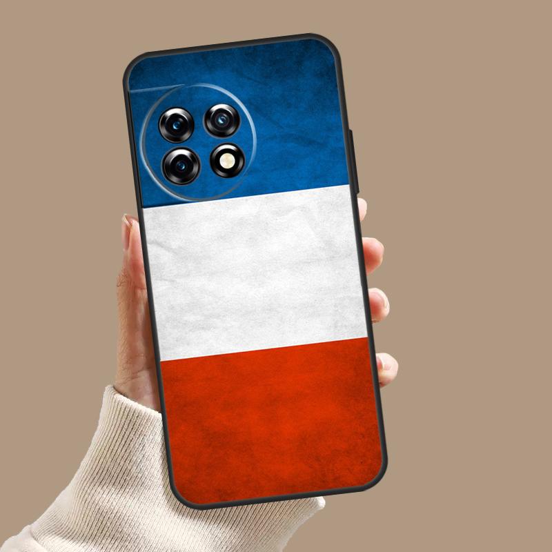 France National Flag Case For OnePlus Nord CE 3 Lite CE4 2 2T N10 N20 N30 OnePlus 12 11 9 10 Pro 8T 10T 12R Cover