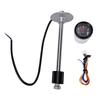 Fuel Water Level Sending Unit and Gauge Kit 7in High Resolution Stainless Steel Fuel Level Sender Sensor for Boat Truck