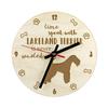 Lakeland Terrier - Clock with Dog, Wooden Clock with Engraving, Personalised Clock by