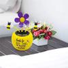 2026 Flower Pot Solar Powered Dancing Ornaments Windowsill Car Decorations