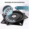 360 Degree Rotating Shower Stool Aluminum Frame 5 Level Adjustable Height Light Blue