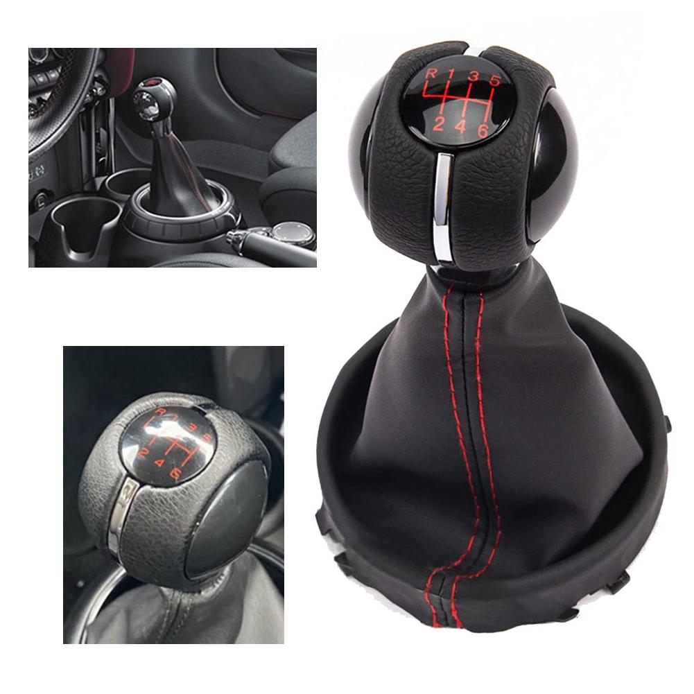 Shifter Head Dust Cover For MINI COOPER S F54 F60 GEAR SHIFT KNOB 6 SPEED HANDLE SHIFTER RED BOOT Car Accessories