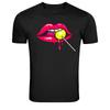 Dripping Candy Lips Pop Art Graphic T-Shirt