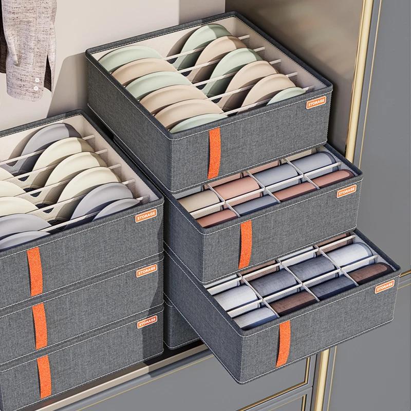 2pcUnderwear Organizers Socks Bra Storage Box Cabinet Drawer Organizer Storage Clothes Arrange Household Classified Storage Case