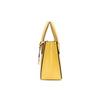 Michael Kors MK Mercer Solid Logo Pendant Litchi Texture Zipper Closure Leather Tote Bag Women Tote Yellow 35S1GM9M2L-DAFFODIL