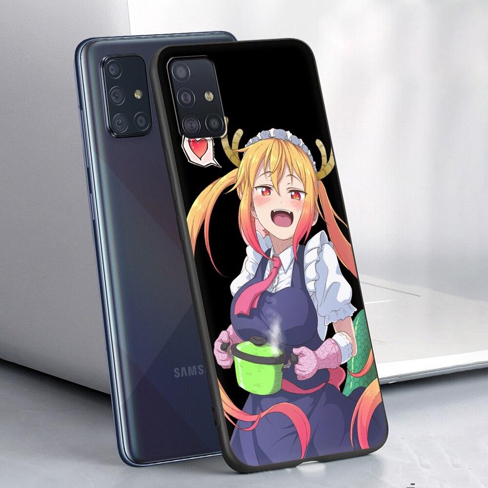 Miss Kobayashis Dragon Maid Anime Phone Case for Samsung Galaxy A51 A71 A21S A12 A11 A31 A52 A41 A32 5G A72 A02S Silicon Cover