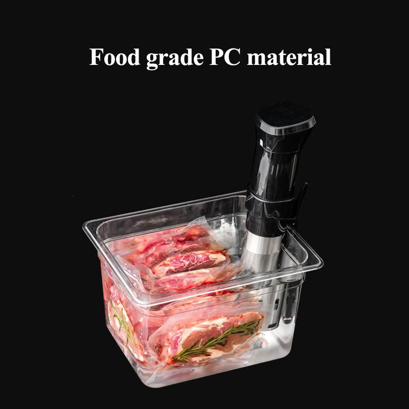 6L/11L/25L Sous Vide Cooker Container Food Grade PC Material Immersion Circulators Sous-Vide Machine Cooking Water Tank
