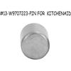 2 Pack WP9707223 Stand Mixer Retainer Pin Groove Dowel for Kitchenaid Part