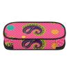 Pencil Case Roomy Interior Smooth Zipper Wear Resistant Polyester with Mesh Pocket Removable Divider and Pen Slots for Students