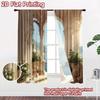 2D Flat Photography Backdrop Background Banner Classical Archway with Statue 100% Polyester Family Party for Suitable for