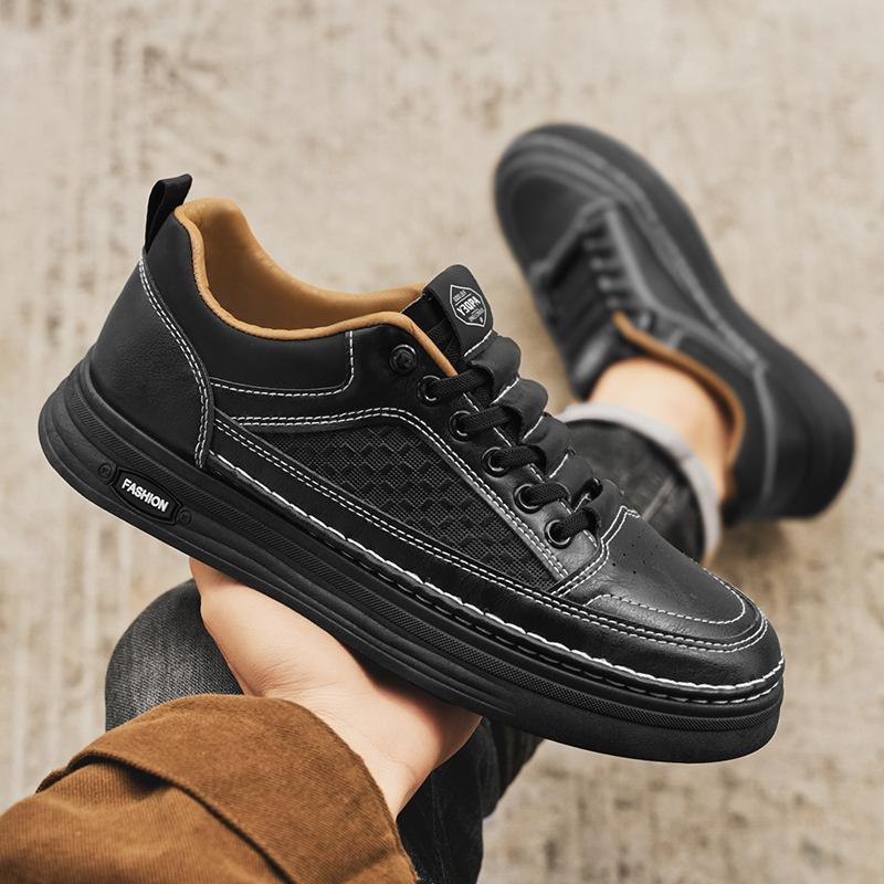Fashion Men's Slip on Shoes Spring Autumn New Men's Fashion Casual Shoes Sewing Sneakers Comfortable Hard Wearing Vulcanized Shoes