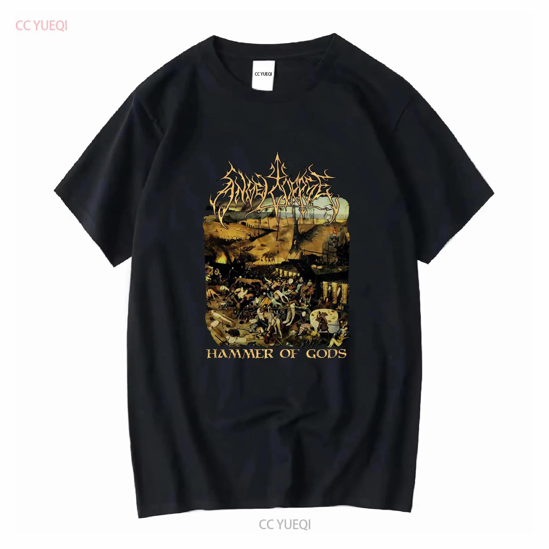 Angelcorpse  Hammer Of Gods  Black T Shirt NEW OFFICIAL long or short sleeves vintage Washed Slightly fashion Soft Stretched S разноцветный