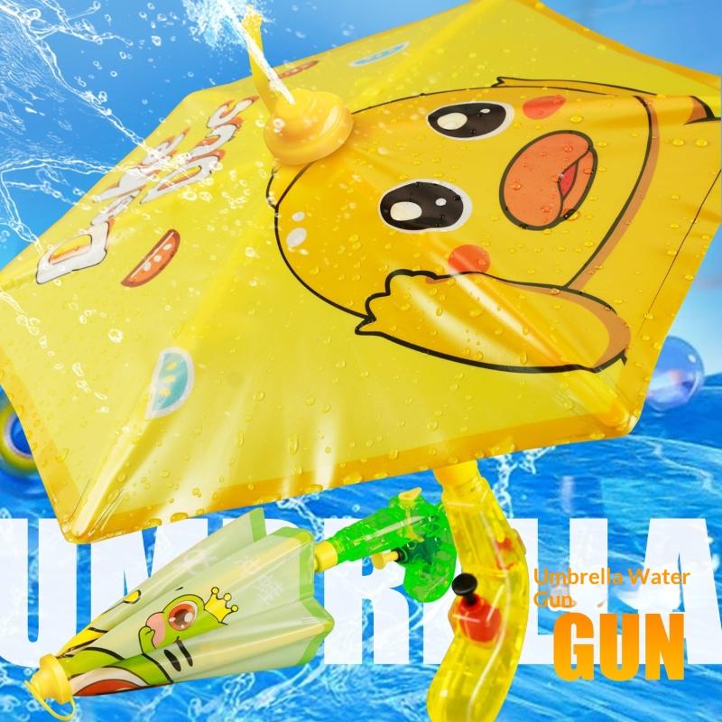 Child Friendly Umbrella Water Blaster Gun for Outdoor Fun at Beach or Yard