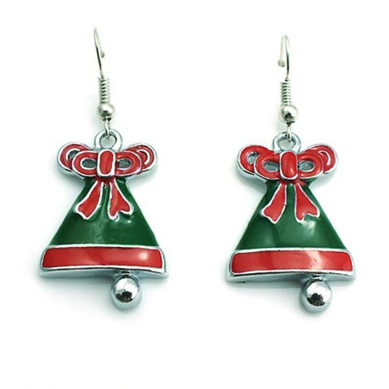Latest European & American Drip Oil Bell Earrings - Christmas Gift Jewelry
