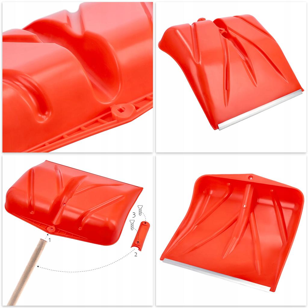 KADAX 3x Łopata szufla Do Śniegu Zgarniacz Budowlana Bez Trzonka mocna