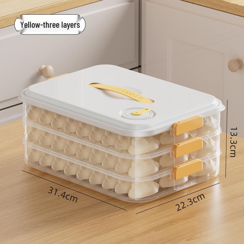 Teigtaschen-Aufbewahrungsschale: Gefriergeeigneter Behälter in Lebensmittelqualität für schnelles Einfrieren von Wontons und Knödeln