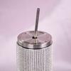 600ml Strass Thermosflaschen Bling Vakuumflaschen Trinkgeschirr Gerader Becher Outdoor-Aktivitäten