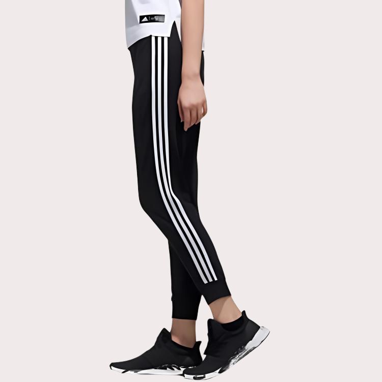 Adidas Comfort 3 Cuffed Knit Joggers Women Bottoms Black DW4604