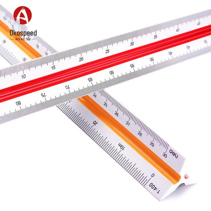Aokus Triangular Scale Ruler