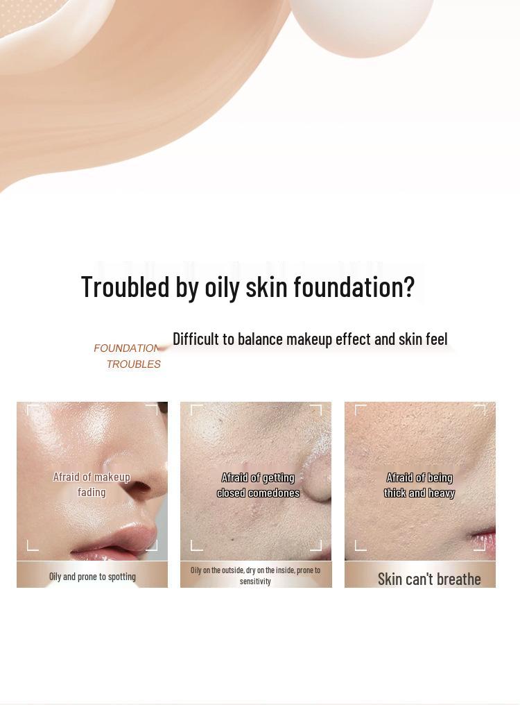 WODWOD Cloud-Soft Hydrating Foundation: Long-Lasting, Waterproof, Sweatproof, Creamy Concealer.