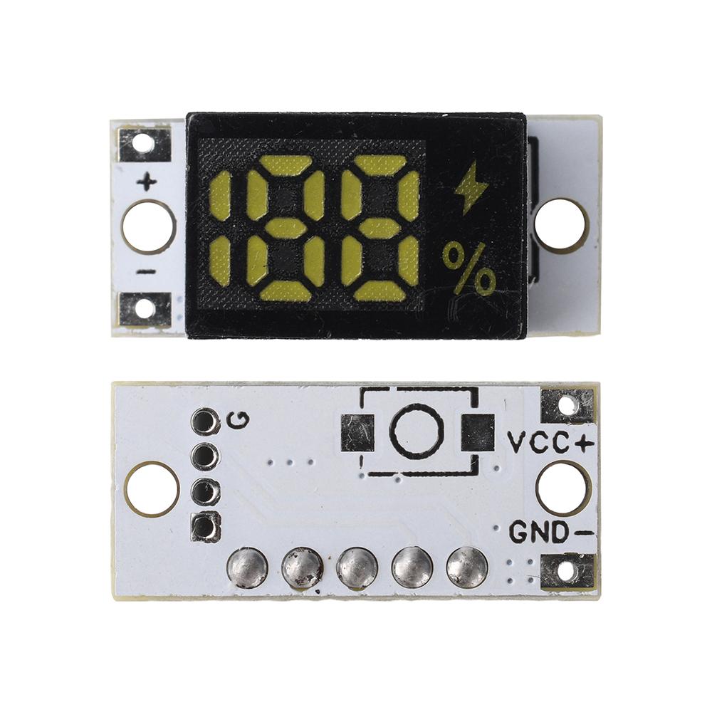 

Universal 1S-4S Li-ion Battery Capacity Monitor Module 0%-100% Power Percentage Display for Compact Devices 18650 21700 Battery