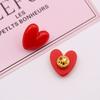 Mini Heart Brooch DIY Red Heart Badge Pin Fashion Jewelry Jewelry Accessories  Women Men