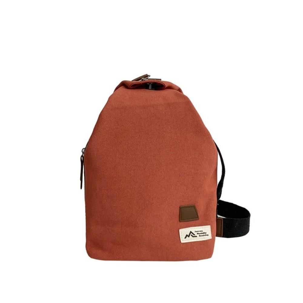 Large Capacity Male Crossbody Bag Retro Style Single Shoulder Pouch Canvas Chest Bag  Travel