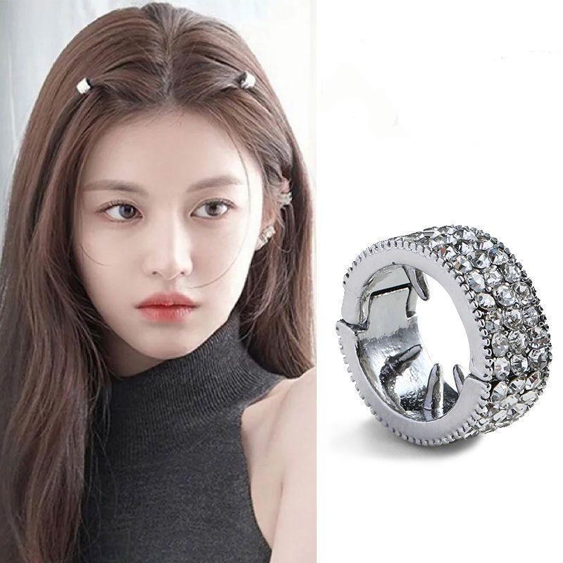 

Yu Shuxin Elegant Silver Round Metal Hair Clip for Bangs and Side Hair белый