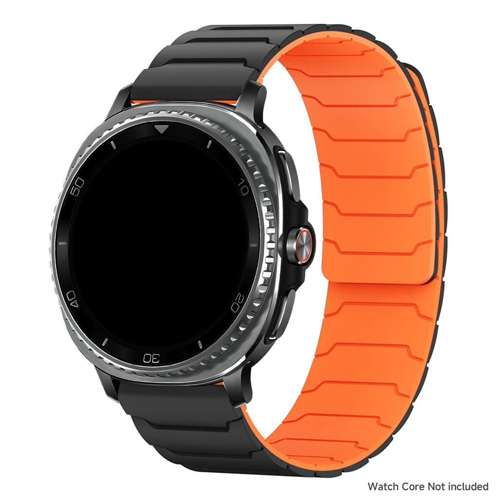 Magnetic Loop Strap for Samsung Galaxy Watch 8/8 Classic Silicone Sport Band for Galaxy Ultra 2025/7 Ultra Two-tone Bracelet