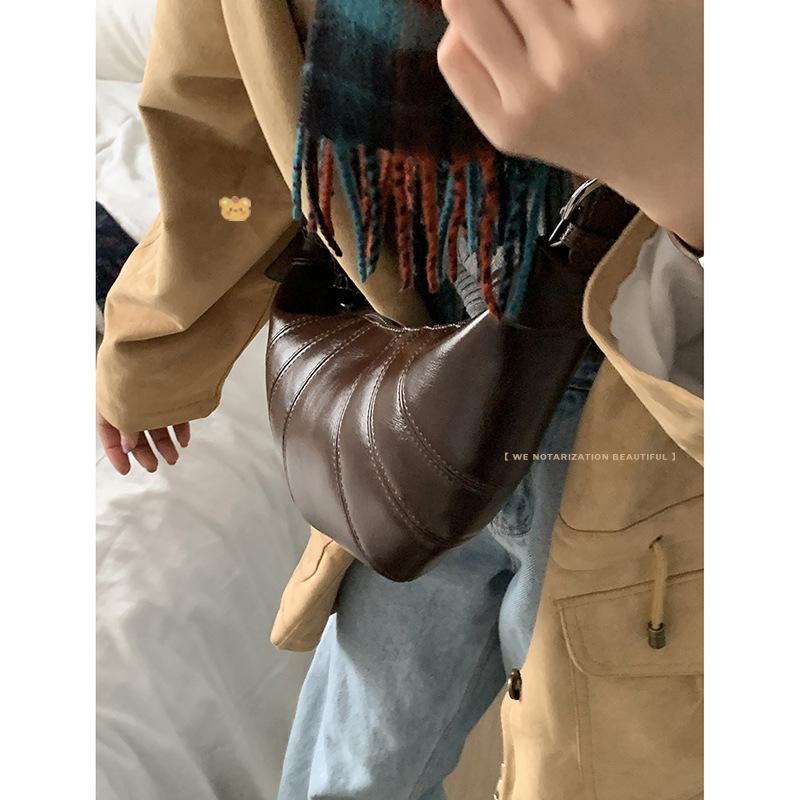 Ladies' Small Bag, Croissants, Fashionable Dumpling Bag Crossbody Bag