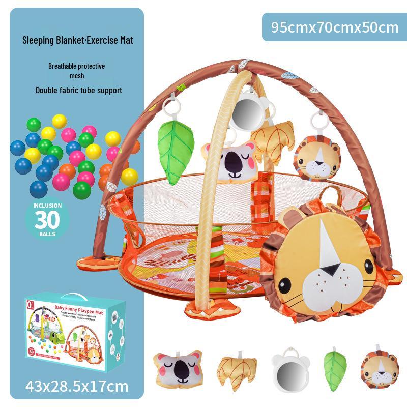 Elefant Baby-Laufstall mit Bällenbad & Krabbelmatte - Spielzeug & Geschenke für 0-3 Jahre