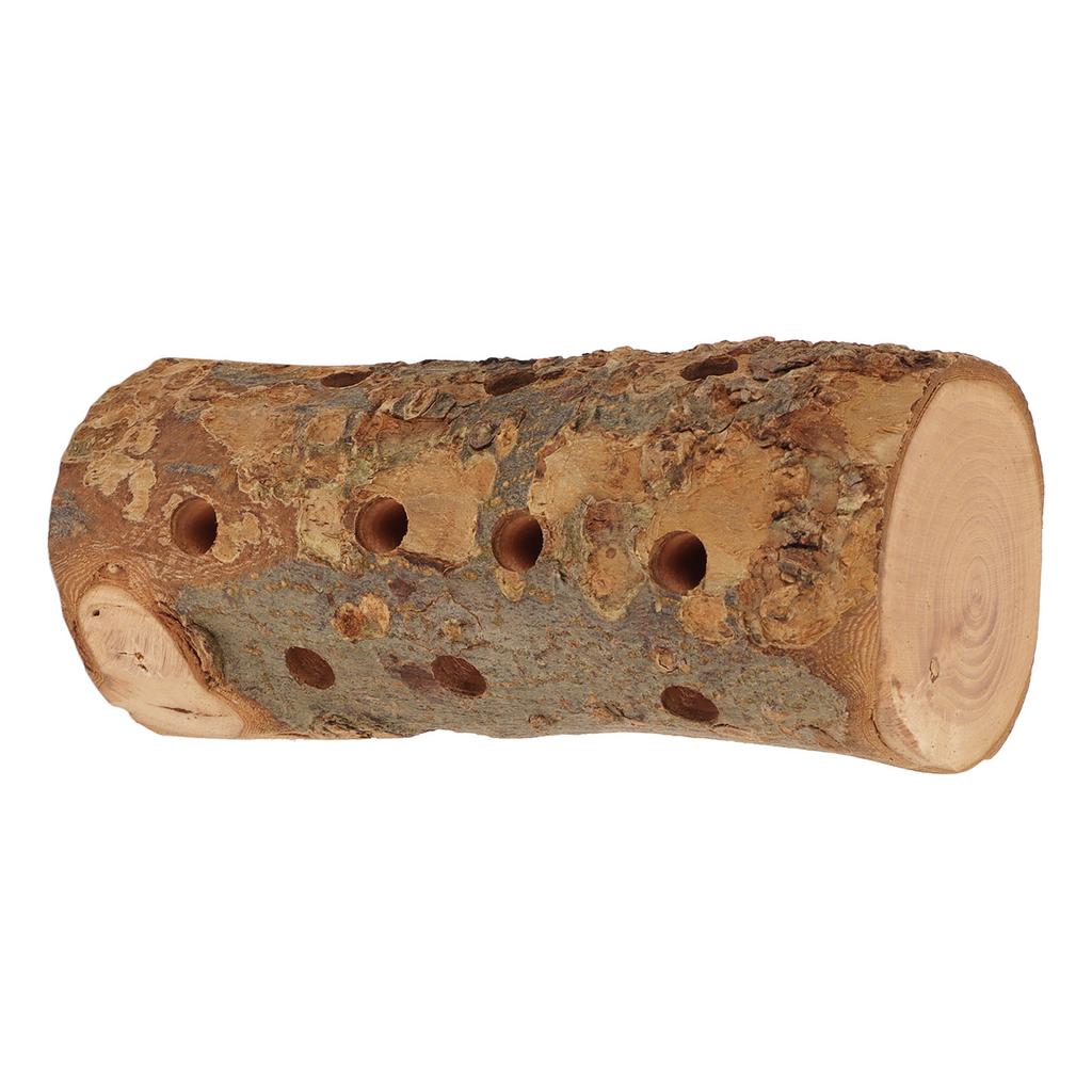 Hamster Log Chew Toy Natural Safe Molar Bite Resistant   Wooden Standing Stick for Small Animals