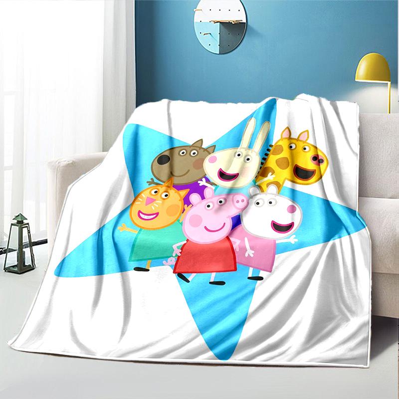 Cartoon animation Pattern Blanket for Home Decoration, Bed, Sofa, Car Travel, Camping, Suitable for All Seasons, Birthday Christmas Gift