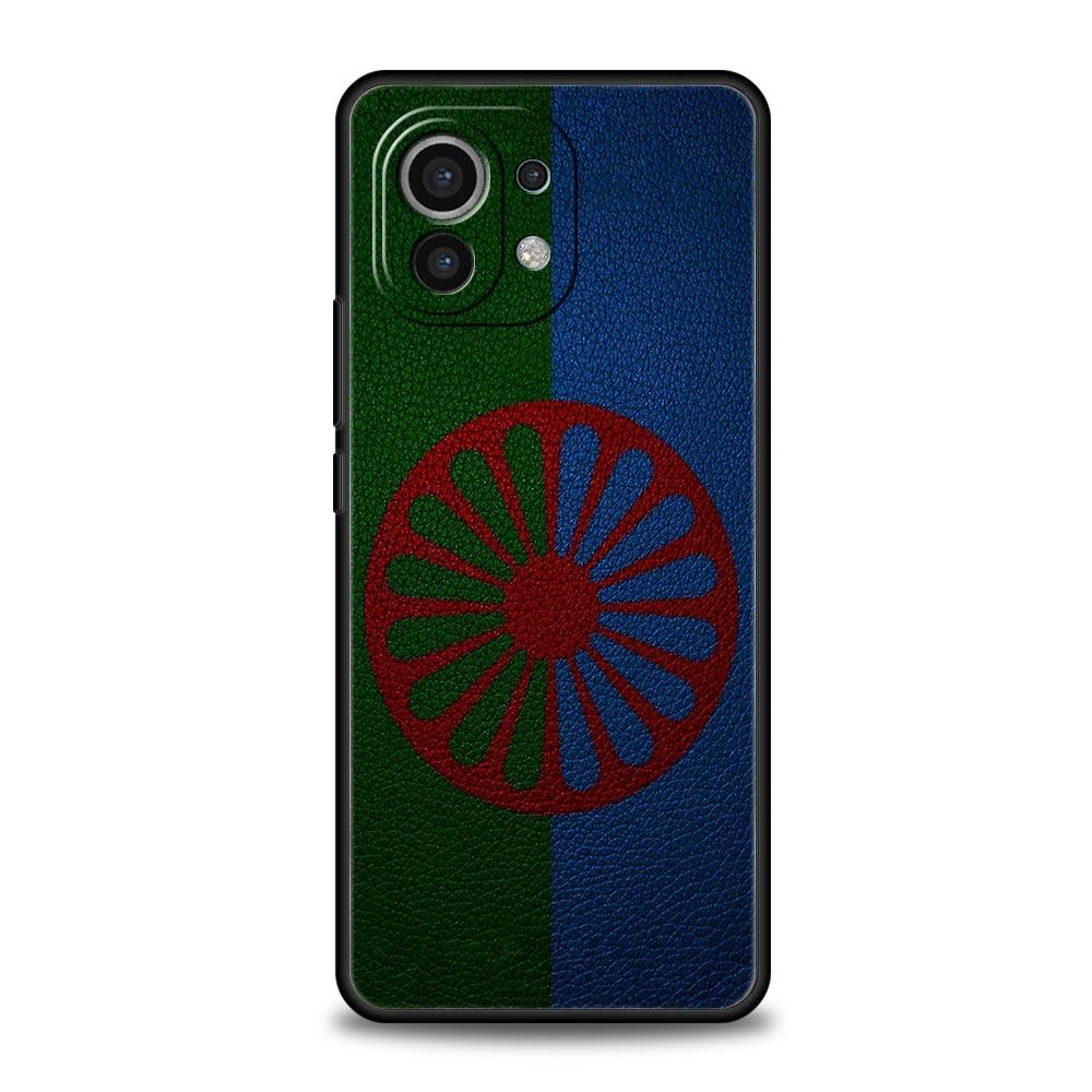 Phone Case For Xiaomi Mi 15 14 13 12 11 Lite 14T 13T 12T 11T Pro Poco X6 X5 X3 Pro F6 F5 F4 Gypsy Flag Sinti&Romanies Cover