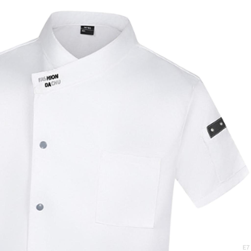 Chef Coat Jacket Apparel Clothes for Restaurant Culinary School Kitchen Hotel