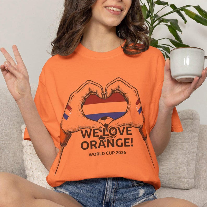 Netherlands World Cup 2026 We Love Orange T-Shirt S