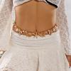 Boho Starfish Shell Pendant Waist Chain for Women New Trendy Pearl Seahorse Beaded Waist Link Bikini Belly Chain Body Jewelry