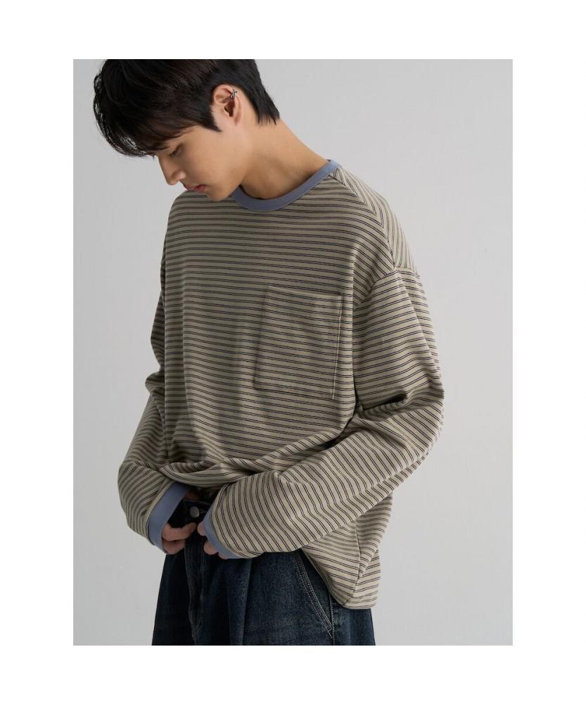 8SECONDS Striped T-Shirt Khaki