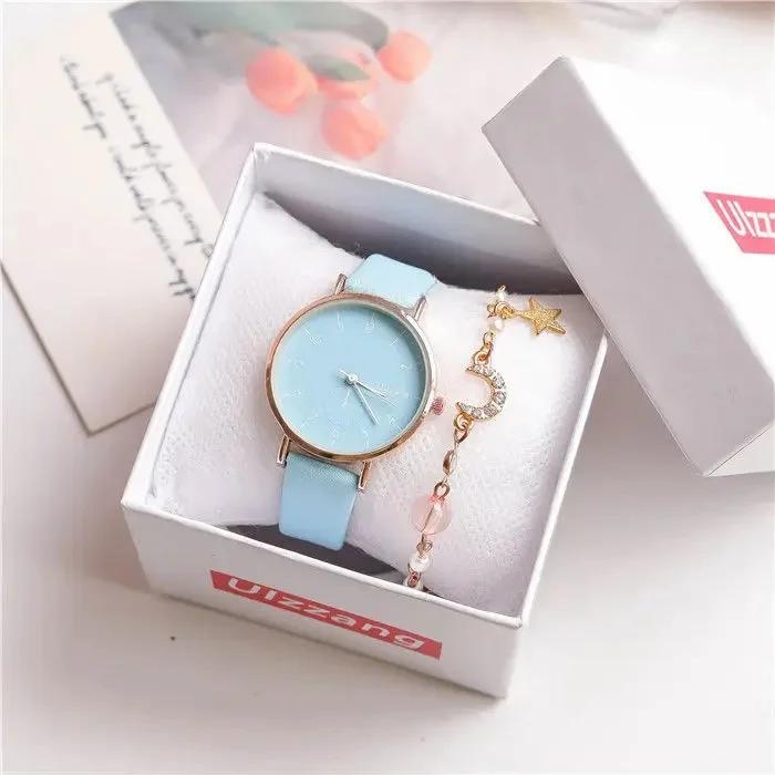 New Hot Sale of The Season Women's Watch Minimalist Retro College Style for Junior and High School Students Luxury Quartz Wristw