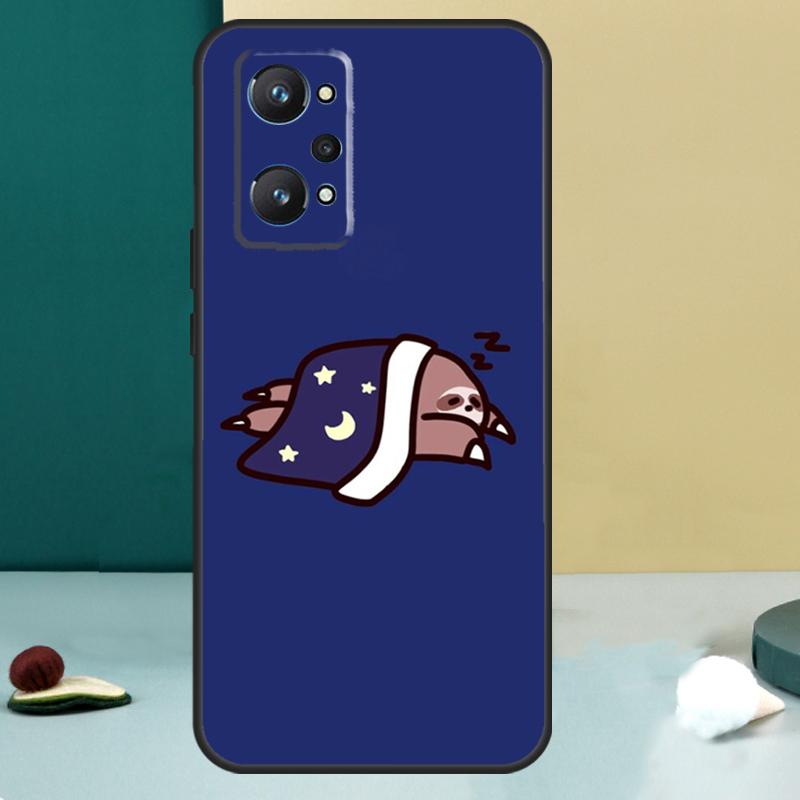 Kawaii Cute Sloth Face For Realme GT 7 Pro GT 5 6 6T C67 C61 C55 C53 C51 C21Y C25S C75 10 11 12 13 14 Pro Plus Case