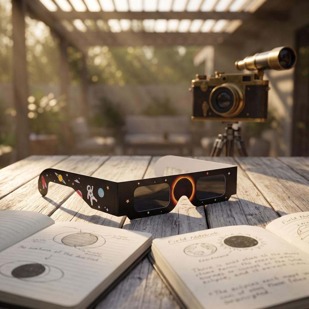 Glasses for Sun Observation - Disposable Viewing Glasses for Total and Partial Eclipses