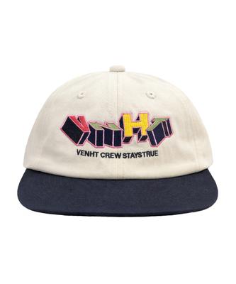 VENHIT Block Vnht Color Block Flat Brim Cap_Ivory Navy