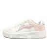 Li Ning Floating Boat Slip Resistant Cushioning Abrasion Resistant Low Top Skateboard Shoes Women's Pink AGCS420-4(Team499-)