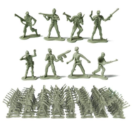 100 Stück Soldatenmodell Armee Männer Spielzeugsoldaten Spielset für fantasievolles Spielen Bildungsprojekte für Kinder