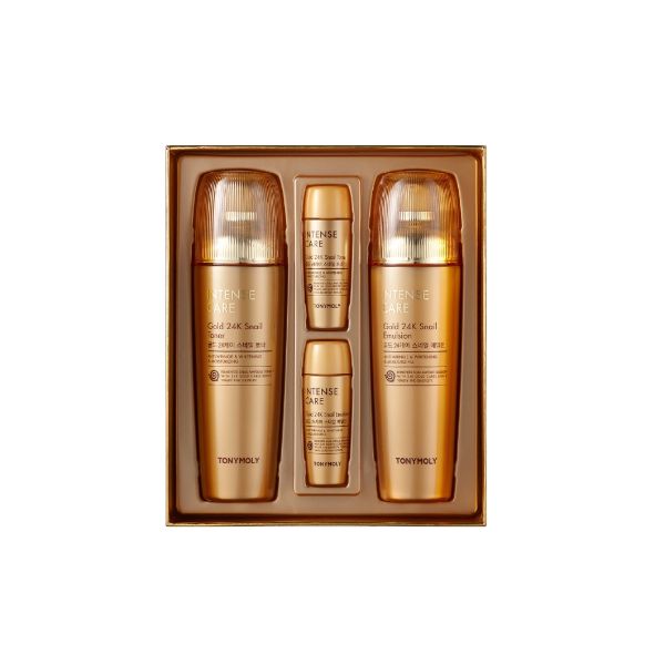 

TONYMOLY Intense Care Gold 24K Snail Skincare Set Toner 140mL + Emulsion 140mL