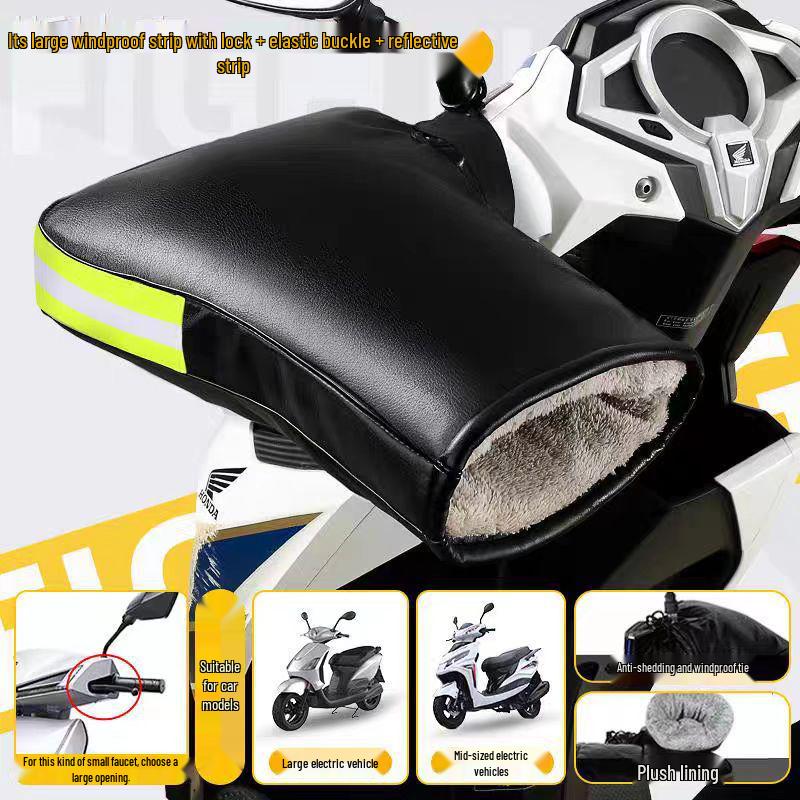 Coprimanubri Moto Caldi Foderati in Pile: Antivento, Idrorepellente e Riflettente